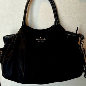 Black, Kate Spade 'Stevie' Nylon Diaper Bag